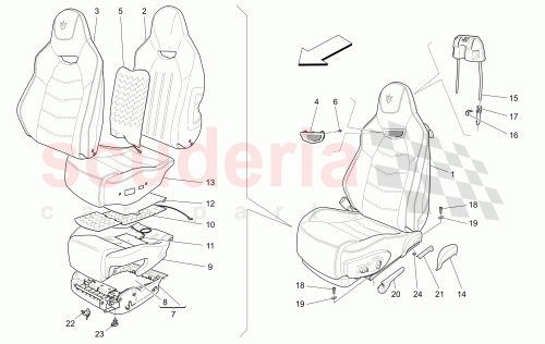 Part Diagram for Maserati 954800024