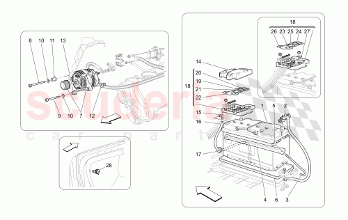 Part Diagram for Maserati 188273