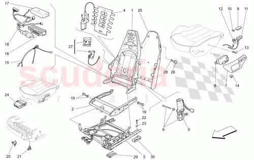 Part Diagram for Maserati 386900407