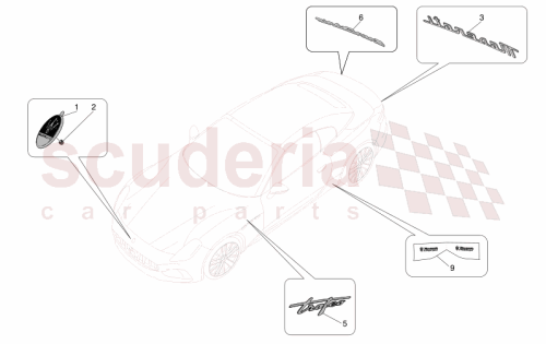 Part Diagram for Maserati 670213144