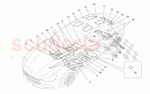 Part Diagram for Maserati 670001851
