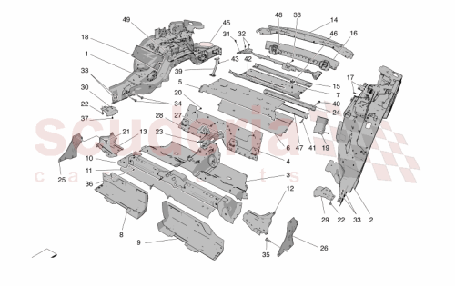 Part Diagram for Maserati 673015550