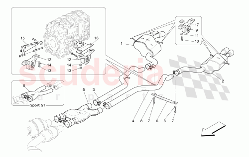 Part Diagram for Maserati 223072