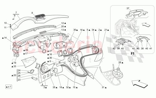 Part Diagram for Maserati 67698512