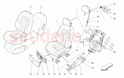 Part Diagram for Maserati 670090815