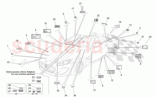 Part Diagram for Maserati 292936