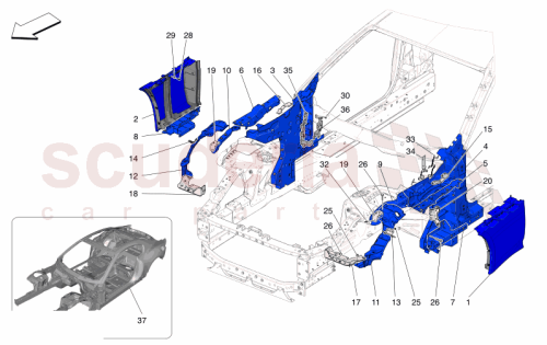 Part Diagram for Maserati 670309634