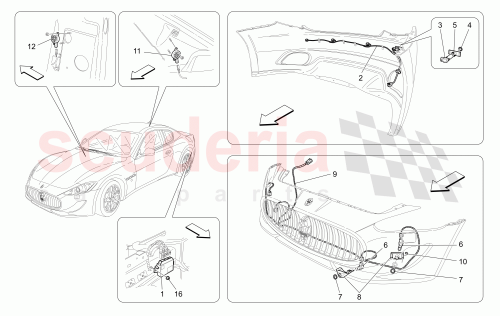 Part Diagram for Maserati 14183374