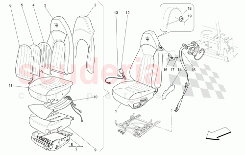 Part Diagram for Maserati 982950807