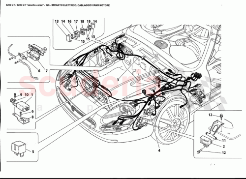 Part Diagram for Maserati 154310