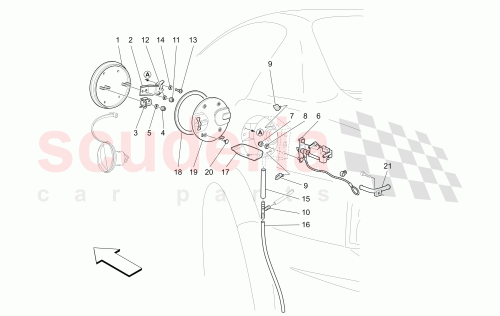 Part Diagram for Maserati 67873800