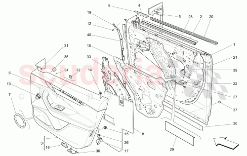 Part Diagram for Maserati 670034351