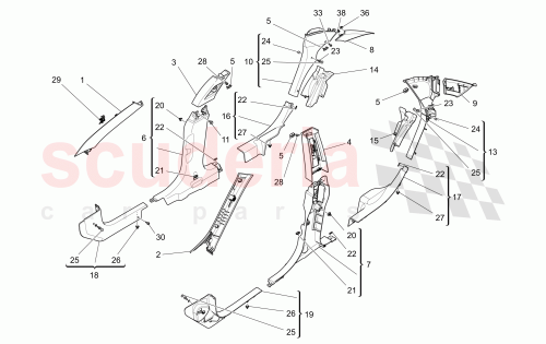 Part Diagram for Maserati 670019421