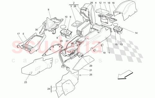 Part Diagram for Maserati 82172106