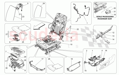 Part Diagram for Maserati 670009407