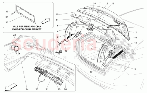 Part Diagram for Maserati 670107314