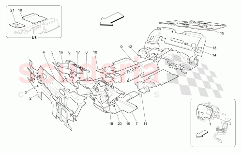 Part Diagram for Maserati 67588100