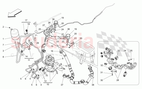 Part Diagram for Maserati 670003207