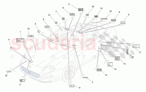 Part Diagram for Maserati 208920