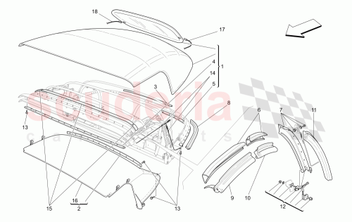 Part Diagram for Maserati 66366200