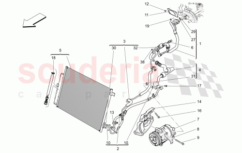 Part Diagram for Maserati 673001244