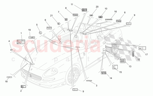 Part Diagram for Maserati 217522
