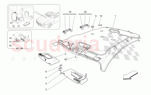 Part Diagram for Maserati 66516030