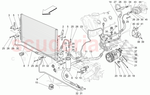Part Diagram for Maserati 67085100