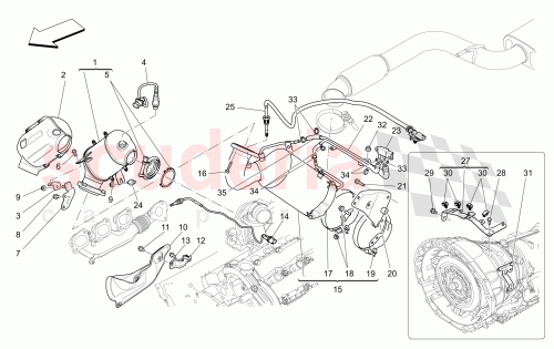 Part Diagram for Maserati 673001431