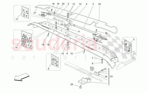 Part Diagram for Maserati 66118300