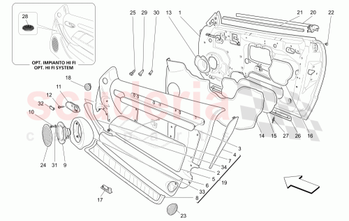 Part Diagram for Maserati 68372008