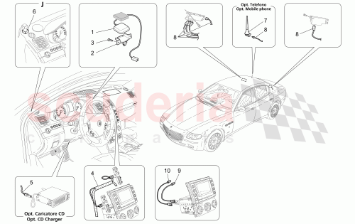 Part Diagram for Maserati 191149