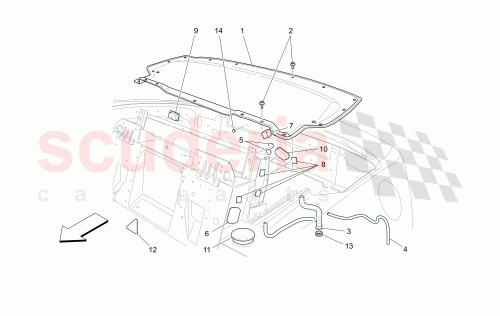 Part Diagram for Maserati 83073300