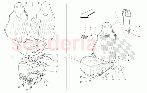 Part Diagram for Maserati 959711200