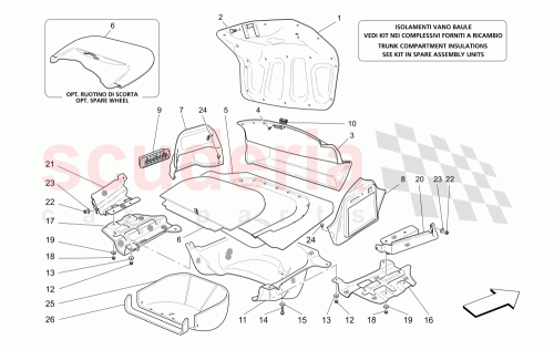 Part Diagram for Maserati 65821900