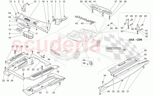 Part Diagram for Maserati 68752300