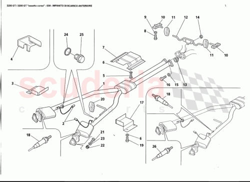 Part Diagram for Maserati 383300175
