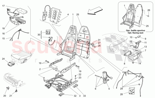 Part Diagram for Maserati 982910706
