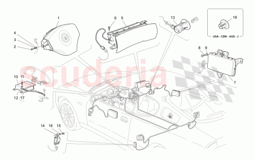 Part Diagram for Maserati 66696700