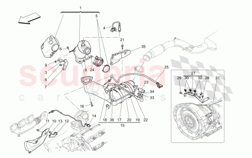 Part Diagram for Maserati 670033060
