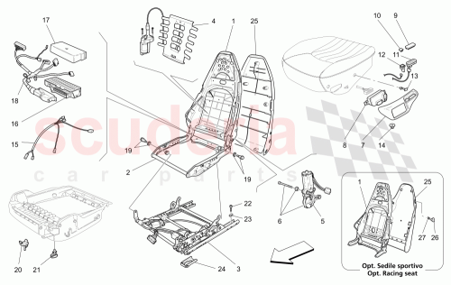 Part Diagram for Maserati 982980507
