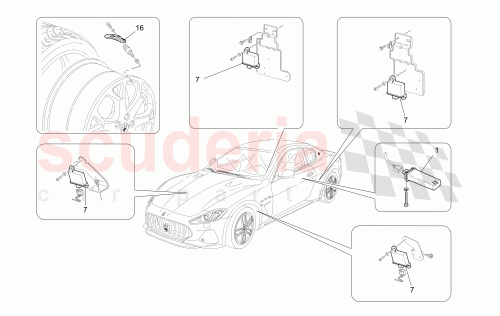 Part Diagram for Maserati 350651