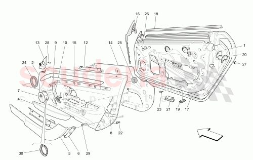 Part Diagram for Maserati 89406600