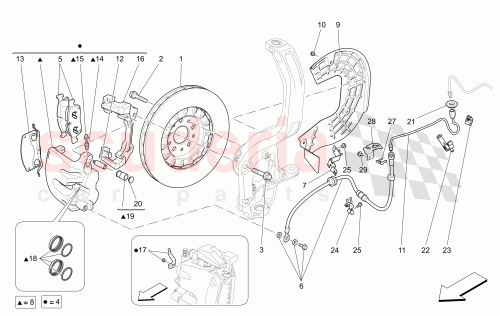 Part Diagram for Maserati 673011564