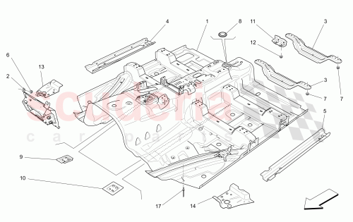 Part Diagram for Maserati 670034846