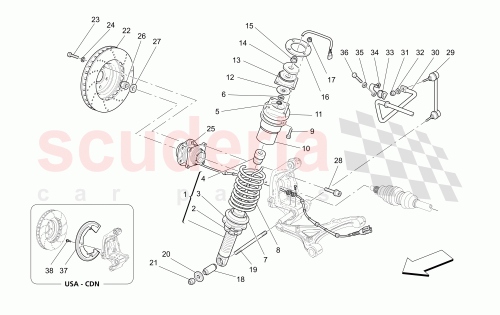 Part Diagram for Maserati 183594