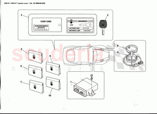 Part Diagram for Maserati 383300019