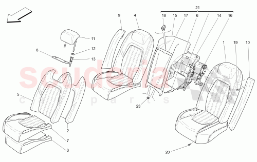 Part Diagram for Maserati 673003224