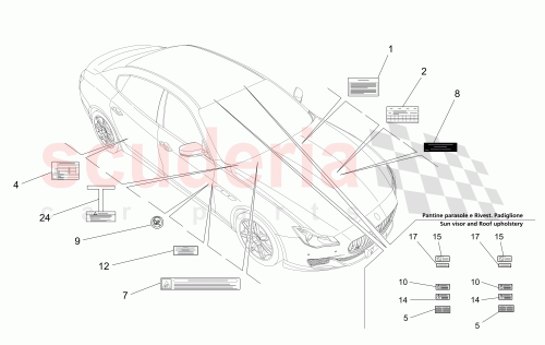 Part Diagram for Maserati 675000289