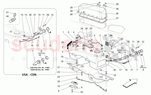 Part Diagram for Maserati 191617
